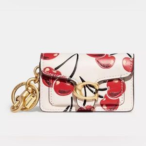 Coach Mini Tabby Bag Charm with Cherry Print